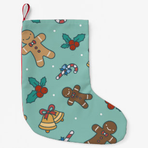 Festive Christmas Sweets Design Small Christmas Stocking