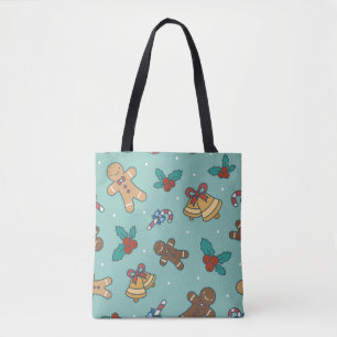 Festive Christmas Sweets Design Tote Bag