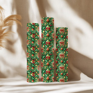 Festive Christmas Theme Colorful Pattern Wrapping Paper
