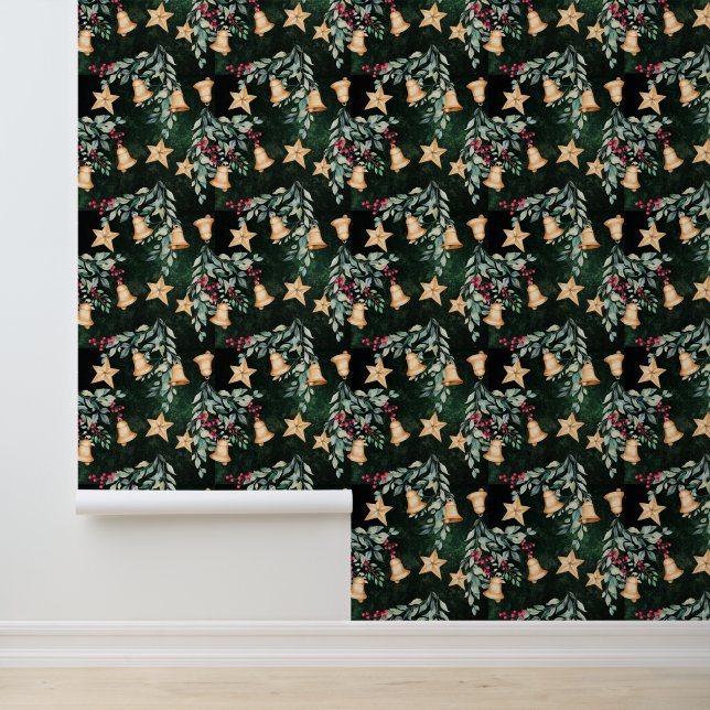 Festive Christmas tiled mixed pattern  Wallpaper (Application)