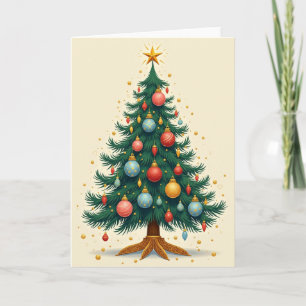 Festive Christmas Tree Card