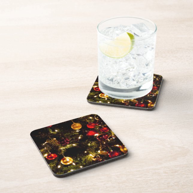 Festive Christmas Tree Coaster (Right Side)