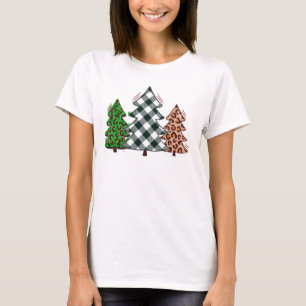 Festive Christmas Tree Collage Shirt - Holiday Tee
