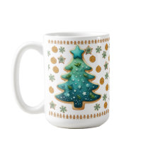Festive Christmas Tree Cookie Mug