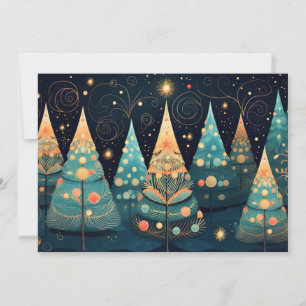 Festive Christmas Tree Greeting Card