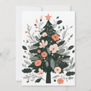Festive Christmas Tree Greeting Card