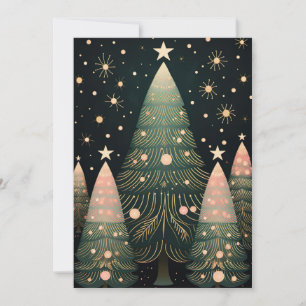 Festive Christmas Tree Greeting Card