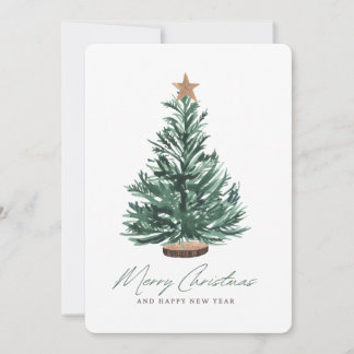 Festive Christmas Tree Holiday Card