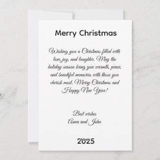 Festive Christmas Tree Holiday Greeting Card