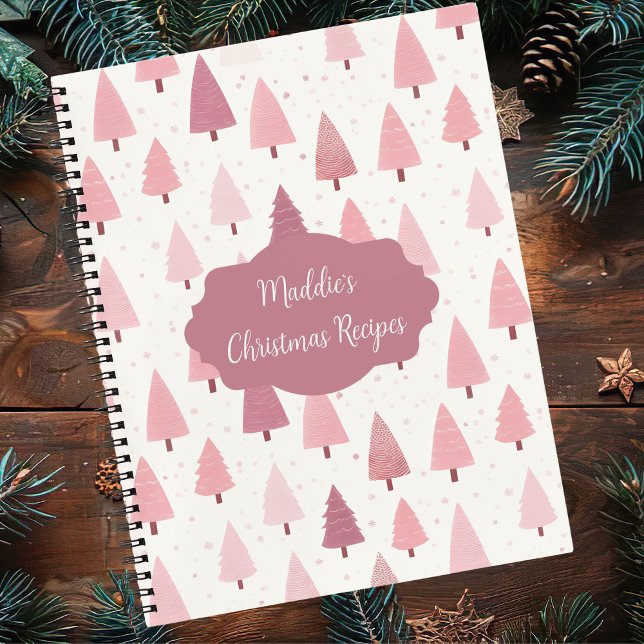 Festive Christmas Tree Pattern Recipe  Notebook (Creator Uploaded)