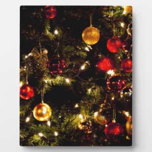 Festive Christmas Tree Plaque