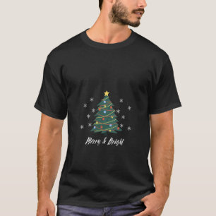 Festive Christmas Tree Sparkle in Merry and Bright T-Shirt