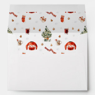 Festive Christmas Tree & Ugly Sweater Envelope