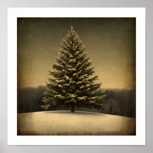Festive Christmas Tree Wall Art
