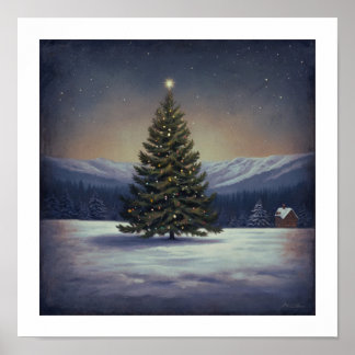 Festive Christmas Tree Wall Art