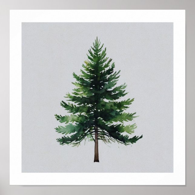 Festive Christmas Tree Wall Art (Front)
