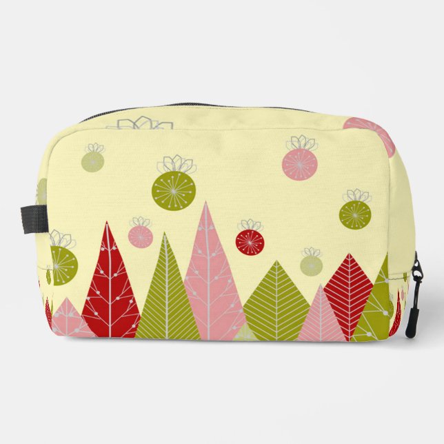 Festive Christmas Trees Dopp Kit (Front)
