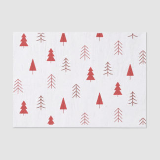 Festive Christmas Trees Tissue Paper