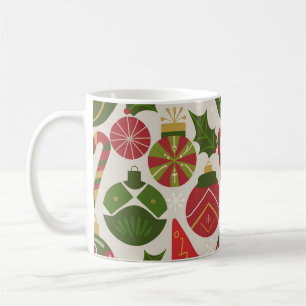 Festive Christmas with Holiday Elements Coffee Mug