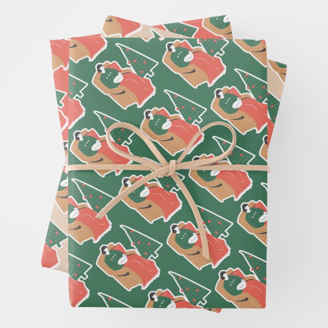 Festive Christmas Wrapping Paper (In situ)