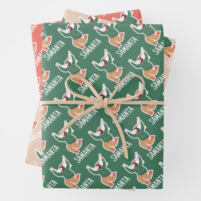 Festive Christmas Wrapping Paper (In situ)