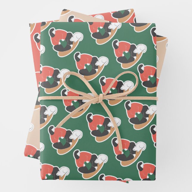 Festive Christmas Wrapping Paper (In situ)