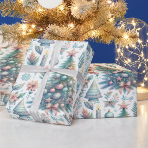 Festive Christmas wrapping paper design