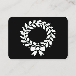 Festive Christmas wreath Classic Business Card