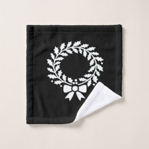 Festive Christmas wreath Classic Wash Cloth