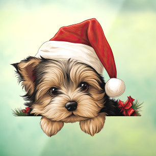 Festive Christmas Yorkshire Terrier