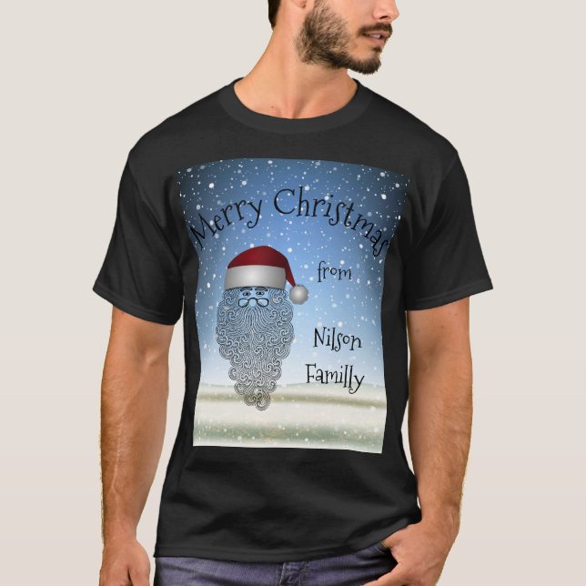 Festive Chritsmas Party Funny Cute Santa Claus     T-Shirt (Front)