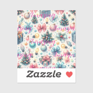 Festive Classic Round Sticker