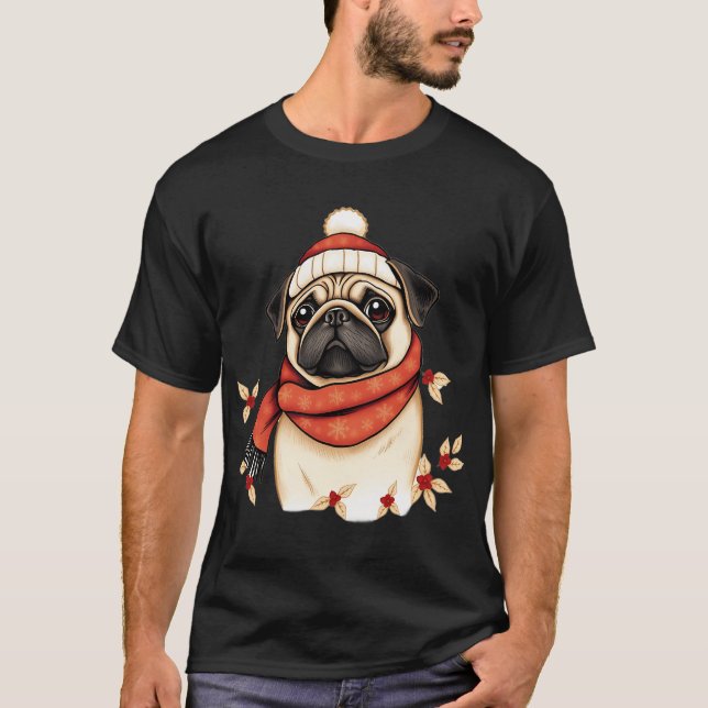Festive Collection: Pug T-Shirt (Front)