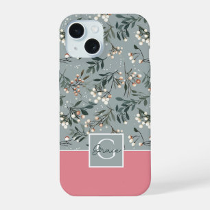 Festive Colorblock Christmas Pattern iPhone 15 Case