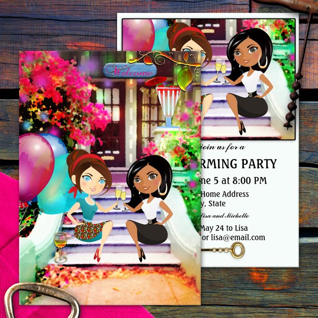 Festive Colourful Housewarming Party Invitation (Creator Uploaded)