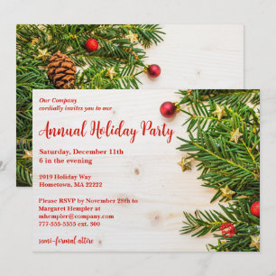 Festive Company Holiday Party Invitation