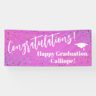 Festive Confetti Congratulations Graduate Banner