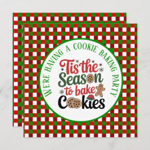 Festive cookie baking Season party Invitation