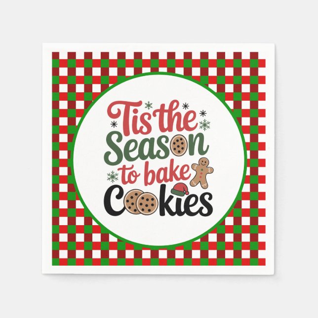 Festive cookie baking Season party  Napkin (Front)