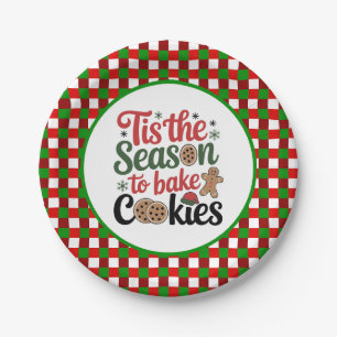 Festive cookie baking Season party  Paper Plate