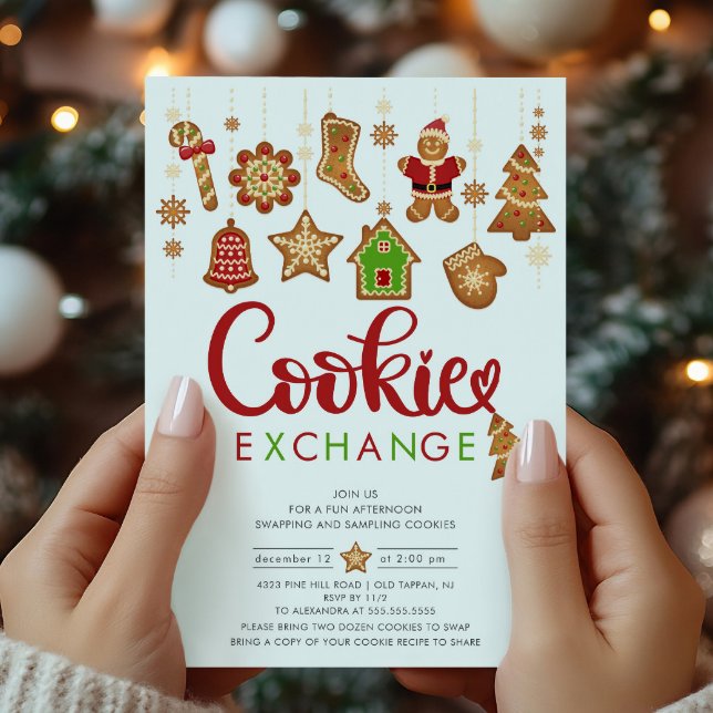 Festive Cookie Exchange Christmas Invitation (Creator Uploaded)