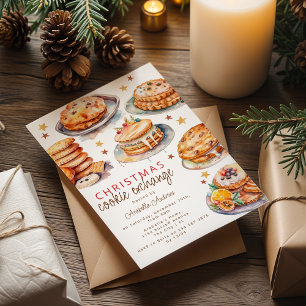 Festive Cookie Exchange Christmas Party Invitation