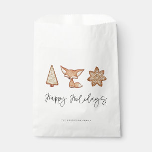 Festive Cookie Trio Christmas Favour Bag
