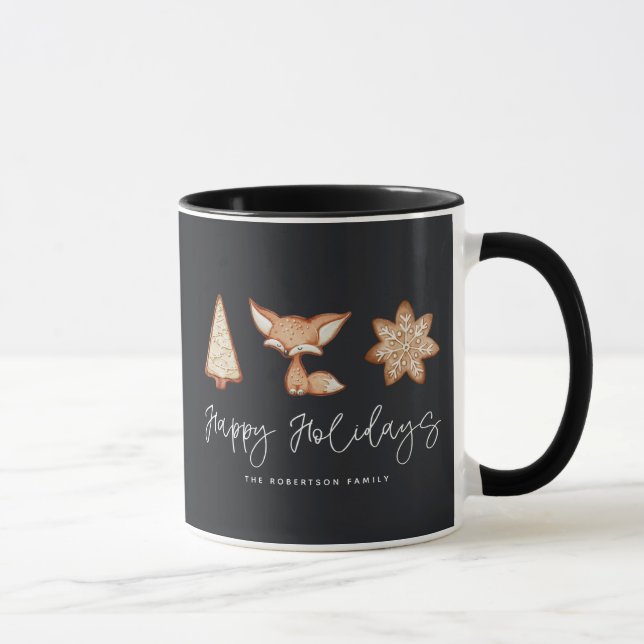 Festive Cookie Trio Christmas   Mug (Right)
