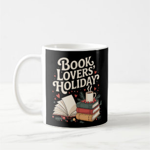 Festive Cosy Book Lovers Holiday Retro Christmas Coffee Mug