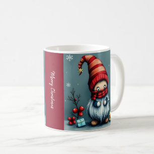 Festive cosy christmas gnome in Disguise Coffee Mug