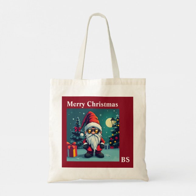 Festive cosy christmas gnome in Disguise  Tote Bag (Back)