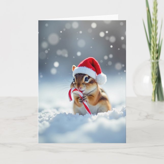 Festive Creature Snow Card (Front)
