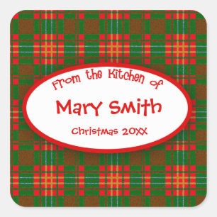 Festive Custom Labels for Christmas Goodies