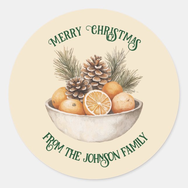 Festive Customisable Sticker (Front)